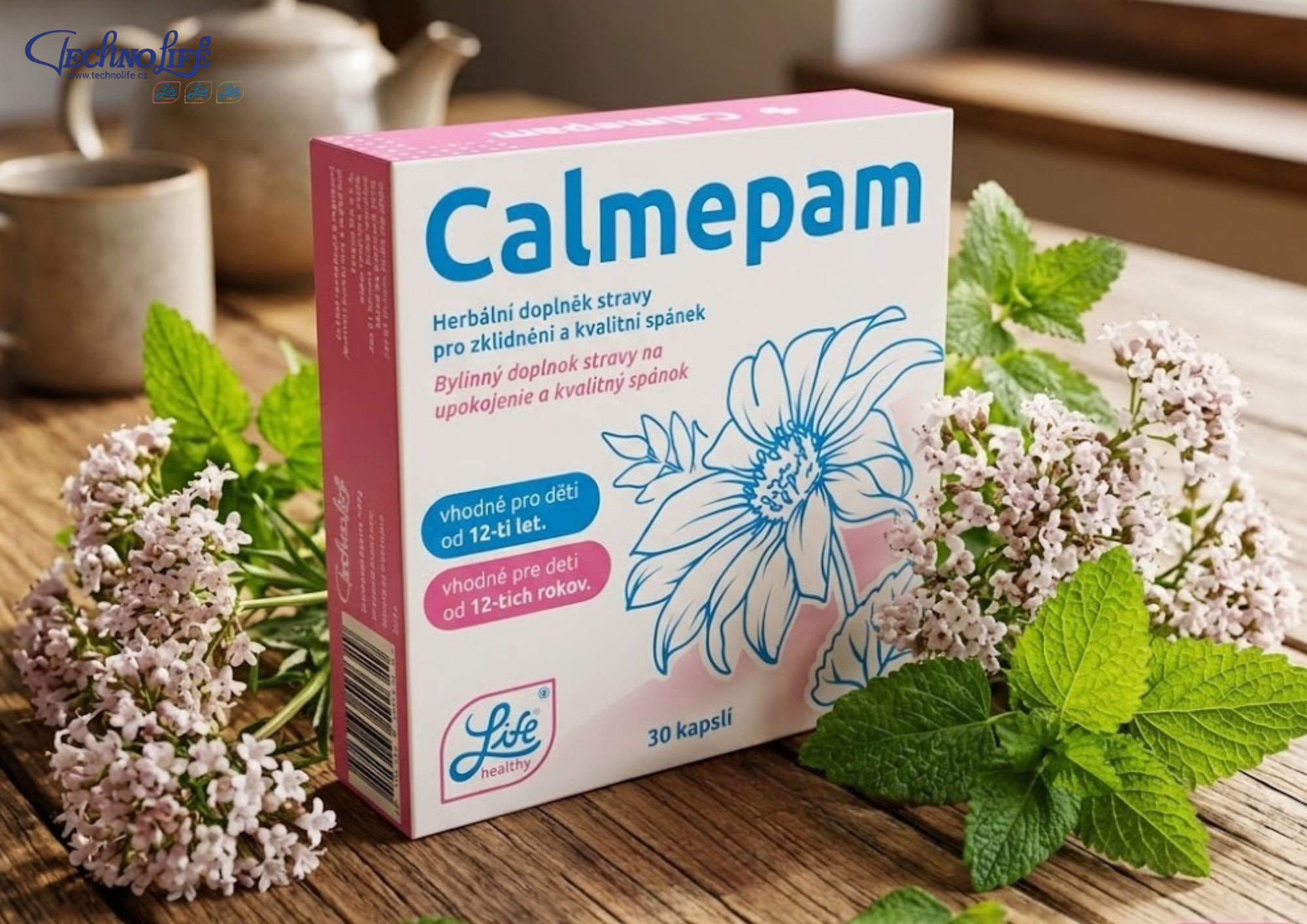 Calmepam: Jednoduchý večerní režim s jasným složením